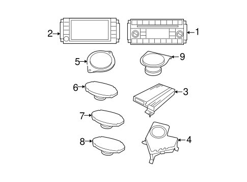 Body/Sound System for 2017 Dodge Grand Caravan #1