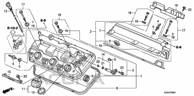 Cylinder Head Cover (2) for 2009 Acura RL #0