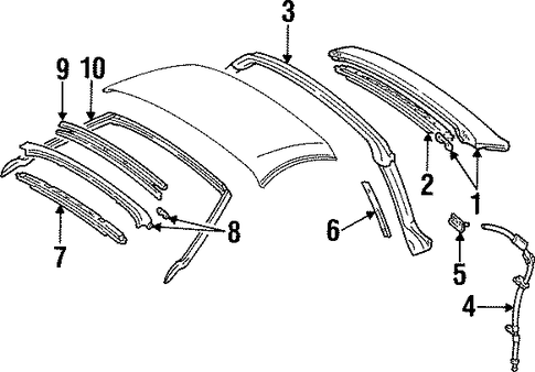 BODY/ROOF & COMPONENTS for 1996 Toyota Supra #1