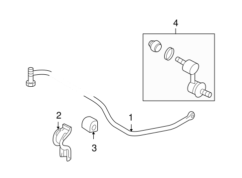 Stabilizer Bar & Components for 2006 Hyundai Azera #0