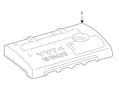 ENGINE/ENGINE APPEARANCE COVER for 2008 Toyota Corolla #1