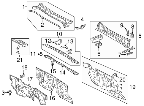 BODY/COWL for 2015 Toyota Tundra #1