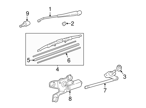 ELECTRICAL/WIPERS for 1999 Toyota Sienna #2