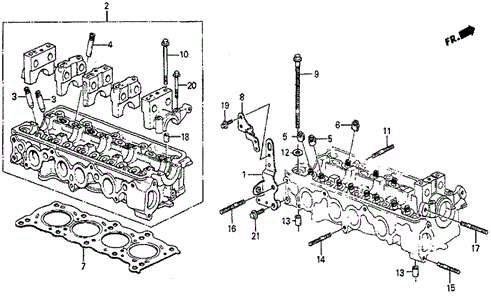 Cylinder Head for 1984 Honda Prelude #0