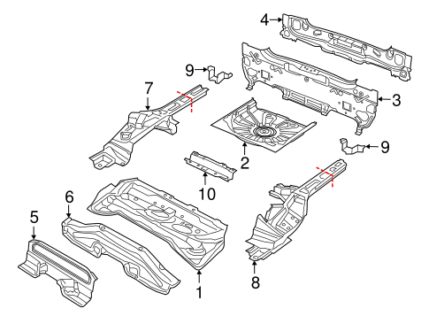 Rear Floor & Rails for 2015 Jeep Renegade #0