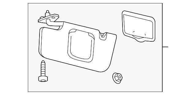 DR3Z-6304104-AA SUNVISOR, RIGHT