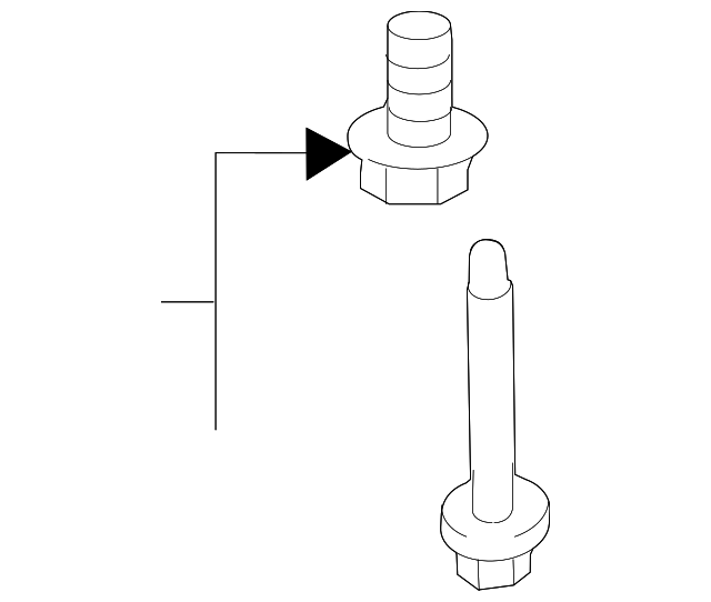 999-073-475-01 Деталь SUPPORT MOUNT BOLT, LEFT