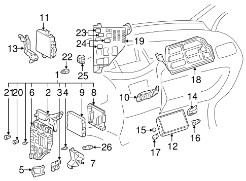 ELECTRICAL/CONTROLS for 2002 Toyota Prius #1