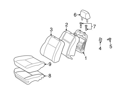BODY/FRONT SEAT COMPONENTS for 2006 Scion xB #1