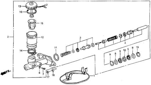 Master Cylinder for 1987 Honda Civic #0