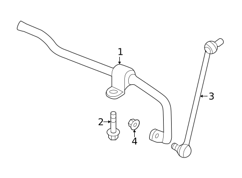 Stabilizer Bar & Components for 2020 Volkswagen Jetta #0