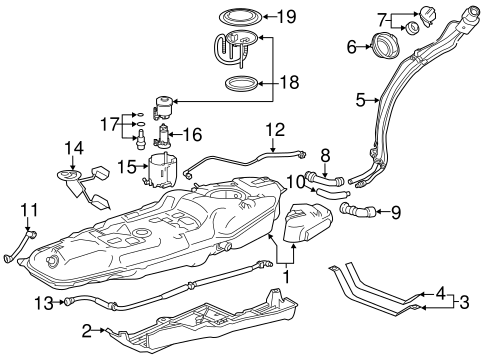 FUEL SYSTEM/FUEL SYSTEM COMPONENTS for 2014 Toyota RAV4 #2