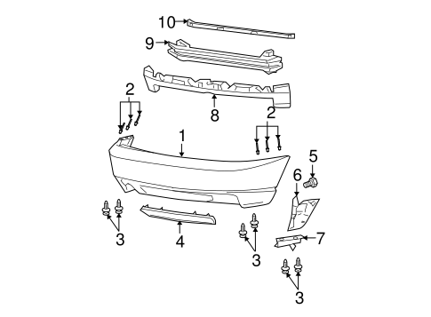 Focus BUMPER & COMPONENTS - REAR