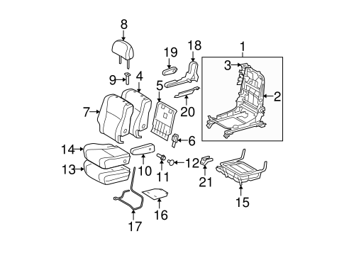 BODY/SECOND ROW SEATS for 2008 Toyota Highlander #1
