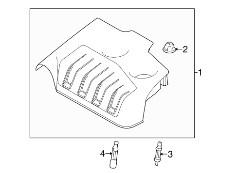 Engine/Engine Appearance Cover for 2013 Ford Taurus #1