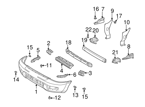 BODY/BUMPER & COMPONENTS - FRONT for 2004 Toyota 4Runner #2