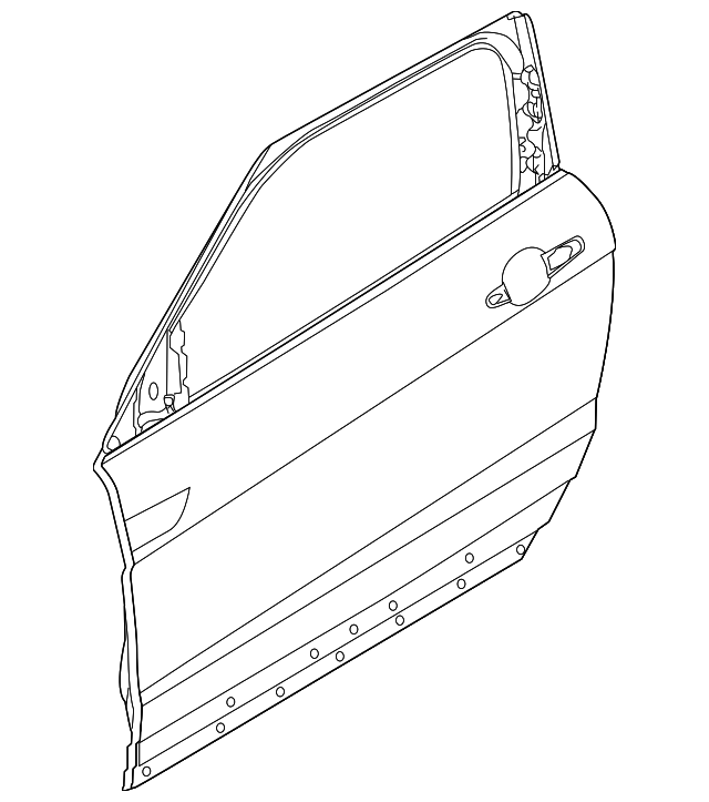 LR028553 Деталь DOOR SHELL, LEFT