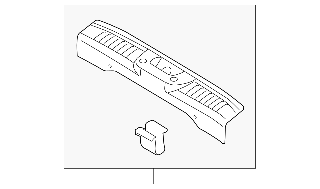 D2BZ-5840374-AB REAR PANEL TRIM