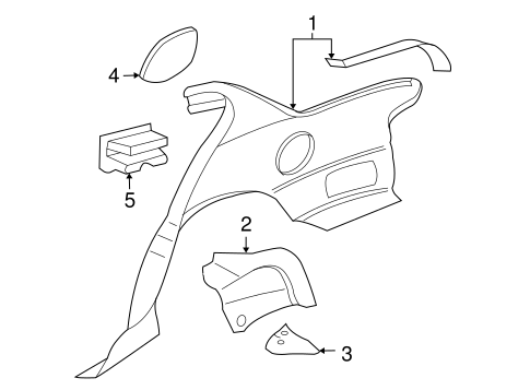 Grand Am QUARTER PANEL & COMPONENTS 2