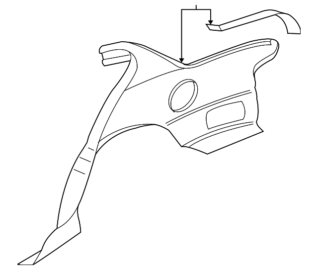 19150918 Деталь QUARTER PANEL, RIGHT