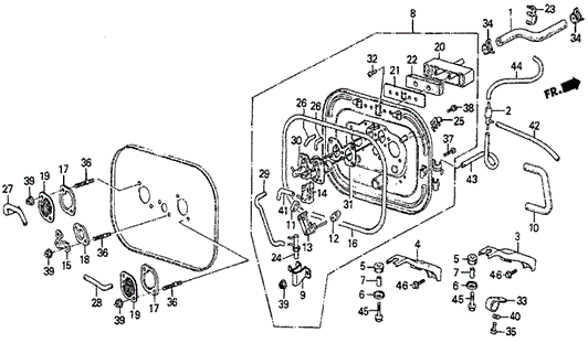 Air Cleaner Base (DX) for 1984 Honda Prelude #0