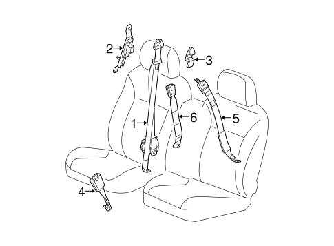 Canyon FRONT SEAT BELTS