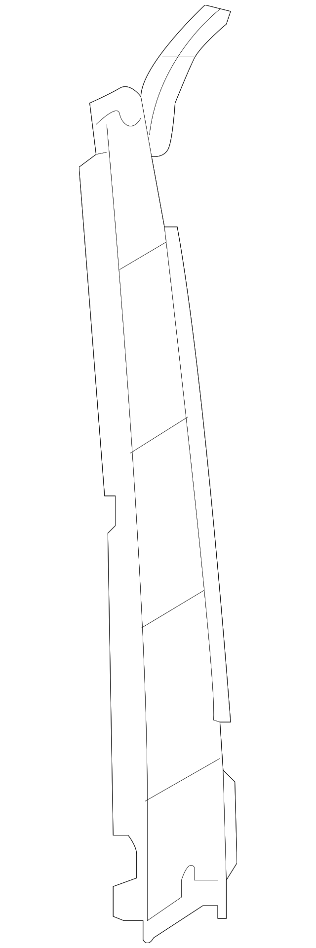 LR043783 Деталь FRONT MOLDING INSULATOR, RIGHT