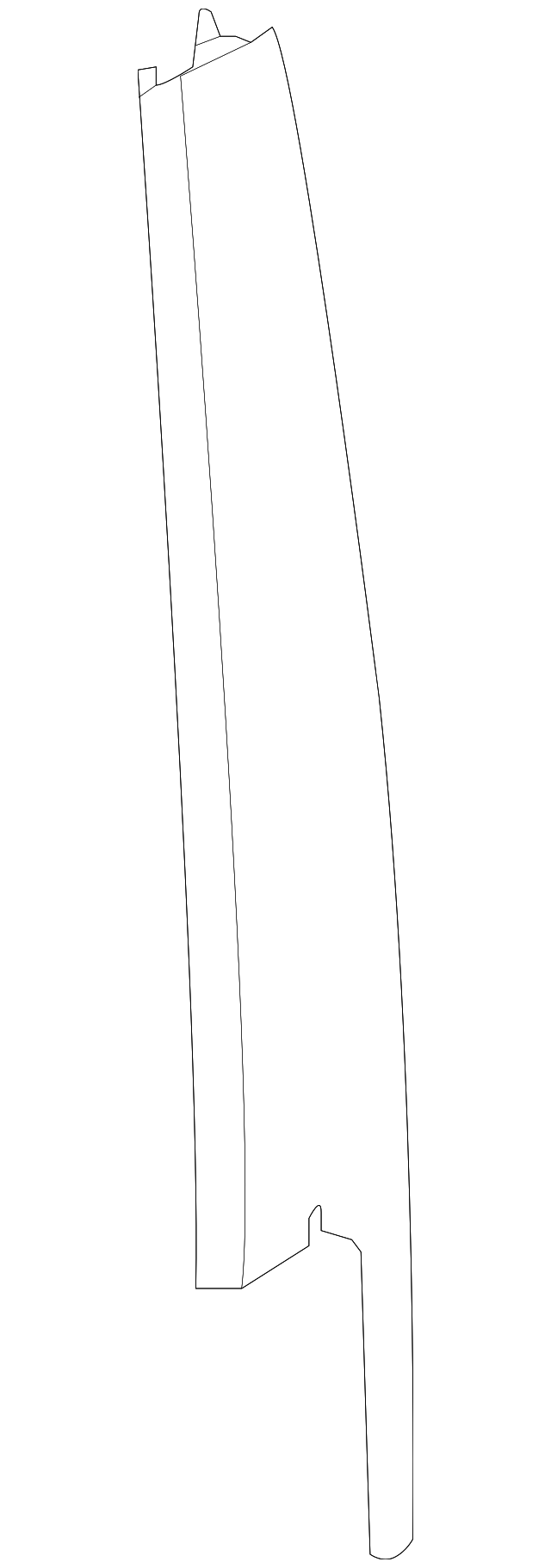 LR072961 Деталь FRONT MOLDING, LEFT
