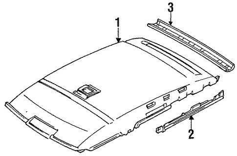 Tracer INTERIOR TRIM - ROOF 2