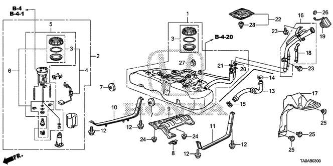 Electrical/Exhaust/Heater/Fuel/Fuel Tank (KA/KC/KL) for 2012 Honda ACCORD SEDAN #1