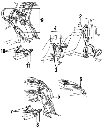 Sable FRONT SEAT BELTS