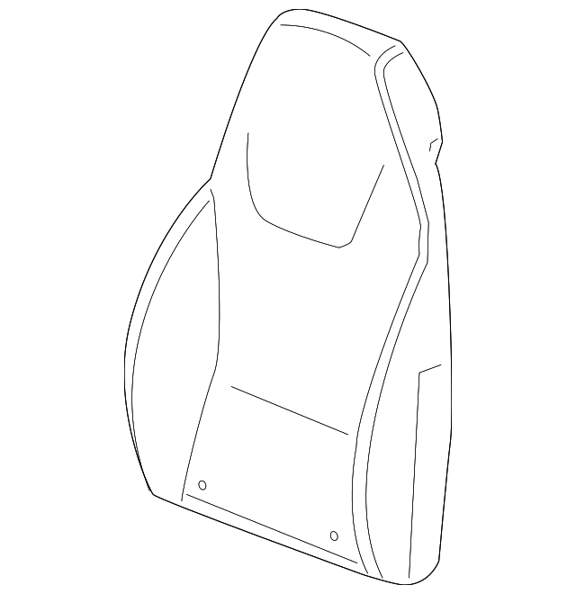 15810967 Деталь SEAT BACK COVER, LEFT