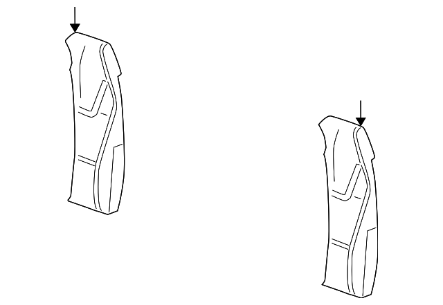 20809934 Деталь SEAT BACK PAD, LEFT