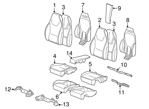 G6 REAR SEAT COMPONENTS 2