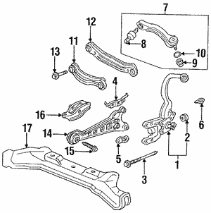 Beam, Rear Suspension Cross Beam, Rear Suspension Cross