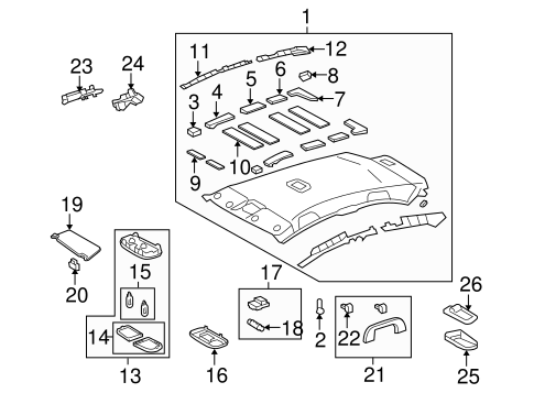 BODY/INTERIOR TRIM - ROOF for 2008 Toyota Yaris #2