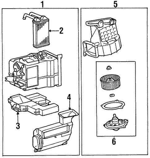 HVAC/BLOWER MOTOR & FAN for 1997 Toyota Tercel #1