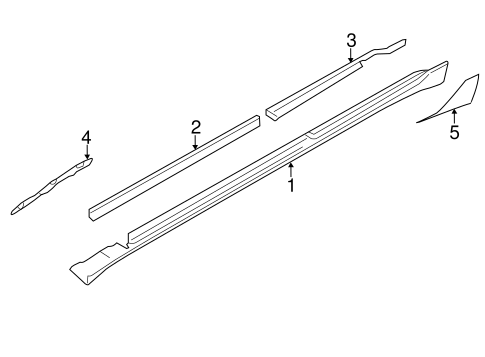 Exterior Trim - Pillars for 2015 BMW 740Ld xDrive #0