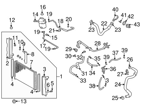 COOLING SYSTEM/RADIATOR & COMPONENTS for 2002 Toyota Celica #2