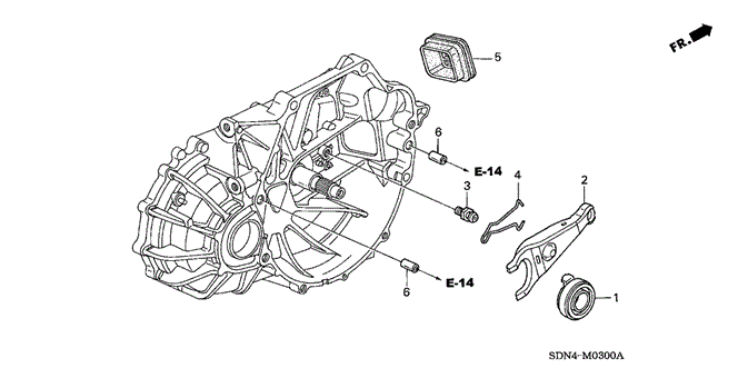 Transmission - Manual/MT Clutch Release (L4) for 2004 Honda ACCORD COUPE #1