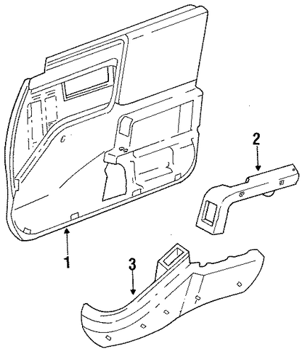 LeBaron INTERIOR TRIM - FRONT DOOR