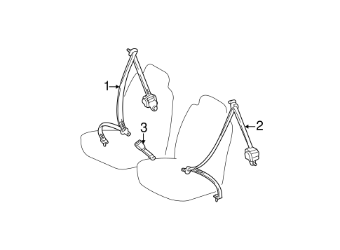 ELECTRICAL/REAR SEAT BELTS for 2002 Toyota Sienna #3