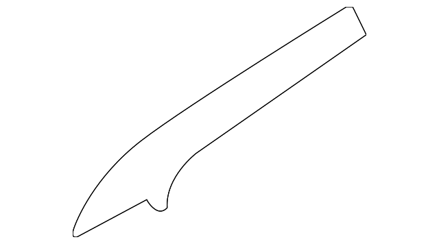 T2R14093LME Деталь WNDSHLD PLR TRIM, RIGHT