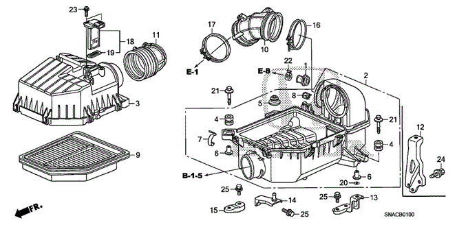 ELECTRICAL / EXHAUST / HEATER / FUEL/AIR CLEANER (1.8L) for 2011 Honda CIVIC SEDAN #1