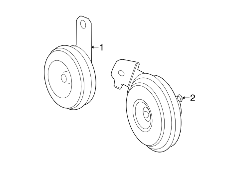 ELECTRICAL/HORN for 2014 Toyota Corolla #1