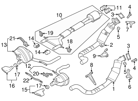 Panamera EXHAUST COMPONENTS