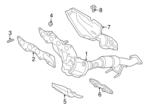 Exhaust System/Exhaust Manifold for 2013 Ford Escape #1