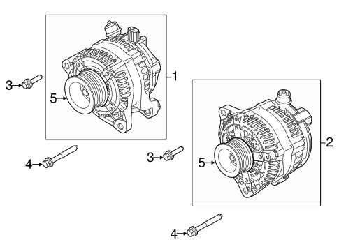 Alternator for 2015 Ford F-350 Super Duty #1