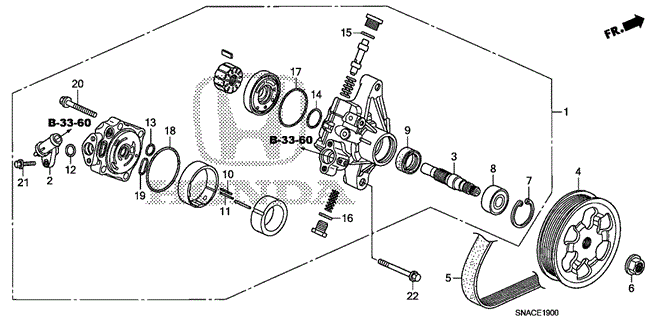 ENGINE/P.S. PUMP (1.8L) for 2010 Honda CIVIC SEDAN #1