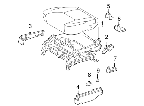 BODY/TRACKS & COMPONENTS for 2004 Toyota Sienna #6